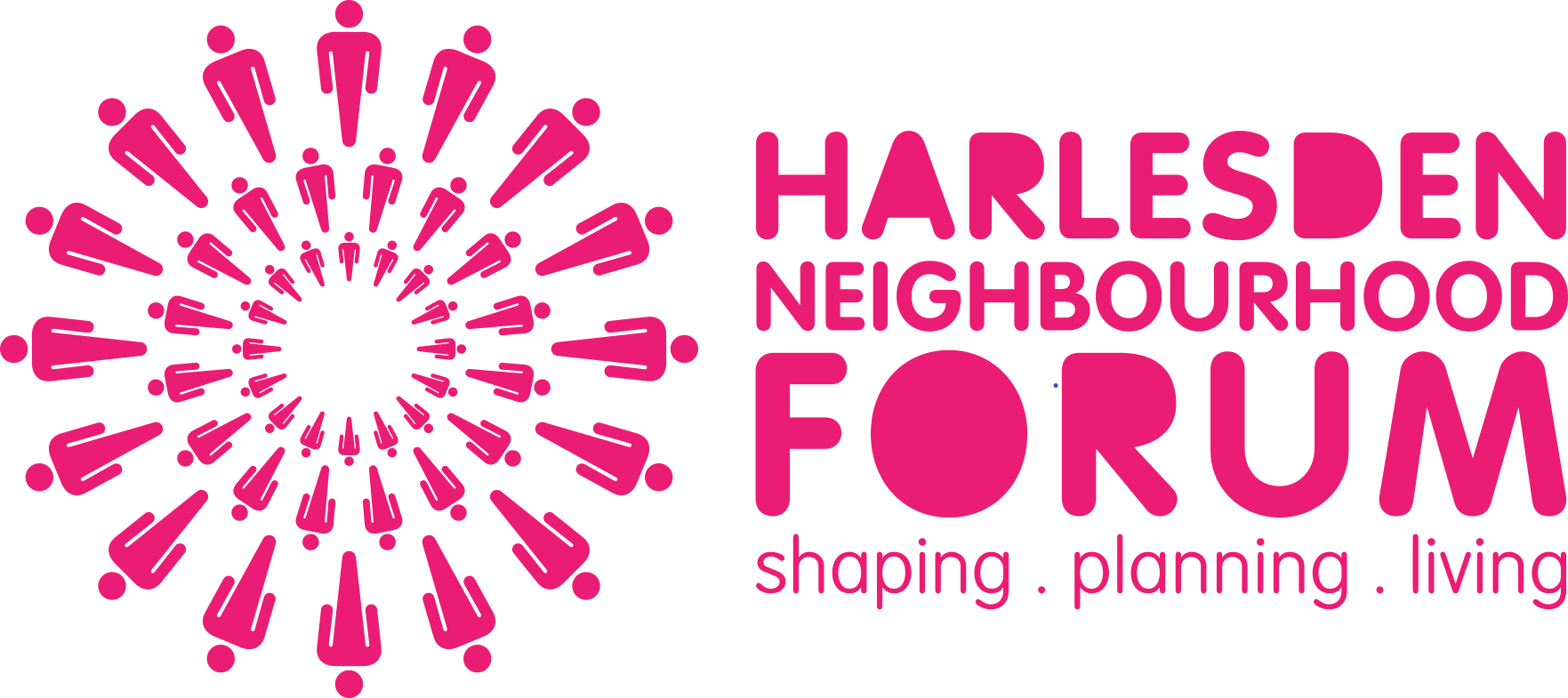 Harlesden Neighbourhood Forum shaping, planning, living Logo